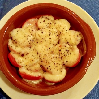 ミニトマトのカチョカバロ焼き